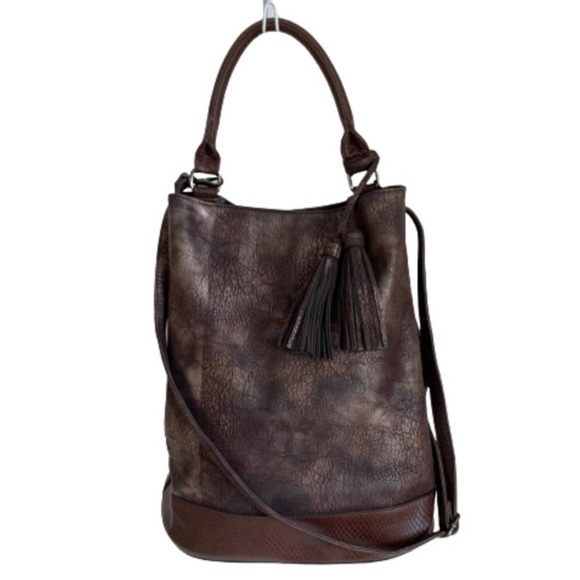 Elegant Brown Leather Tote Bag - Picture 3 of 12